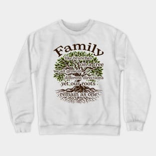 Family Tree Funny Family Reunion Crewneck Sweatshirt